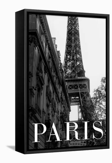 Paris Text 1-Pictufy Studio III-Framed Premier Image Canvas