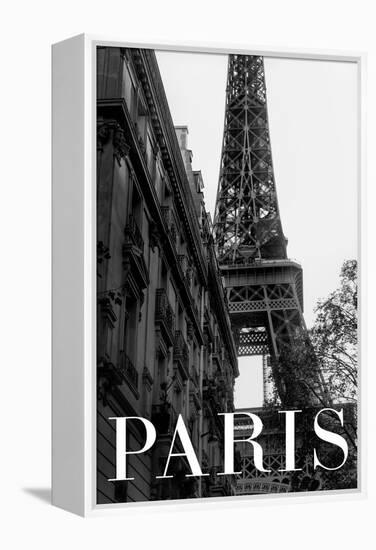Paris Text 1-Pictufy Studio III-Framed Premier Image Canvas