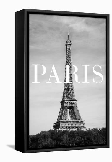 Paris Text 2-Pictufy Studio III-Framed Premier Image Canvas