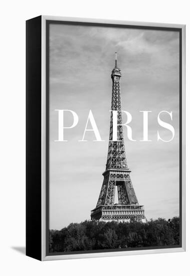 Paris Text 2-Pictufy Studio III-Framed Premier Image Canvas