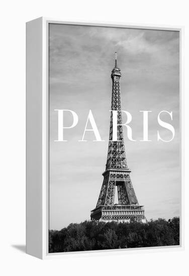 Paris Text 2-Pictufy Studio III-Framed Premier Image Canvas