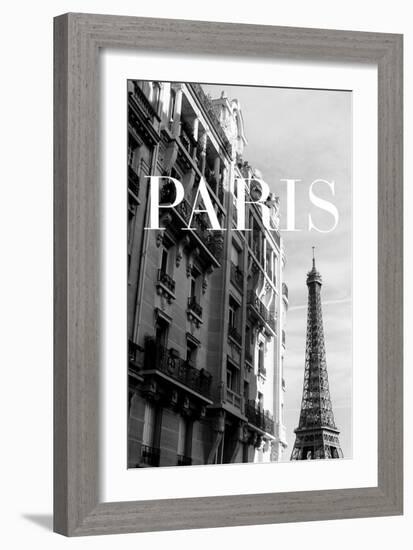 Paris Text 3-Pictufy Studio III-Framed Giclee Print