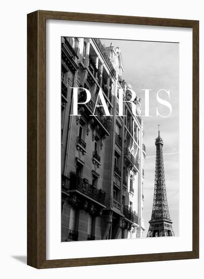 Paris Text 3-Pictufy Studio III-Framed Giclee Print