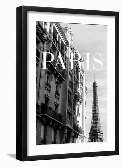 Paris Text 3-Pictufy Studio III-Framed Giclee Print