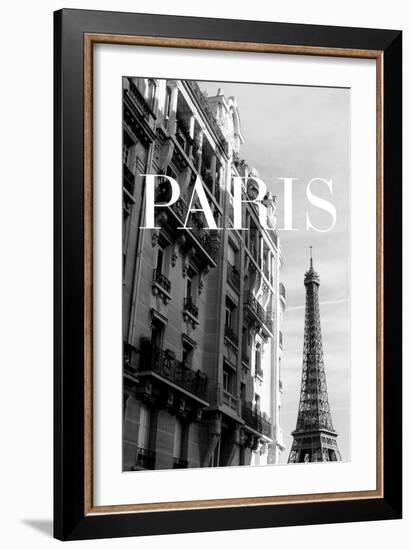 Paris Text 3-Pictufy Studio III-Framed Giclee Print