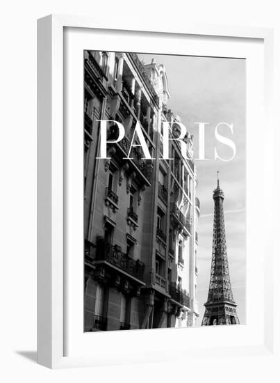 Paris Text 3-Pictufy Studio III-Framed Giclee Print