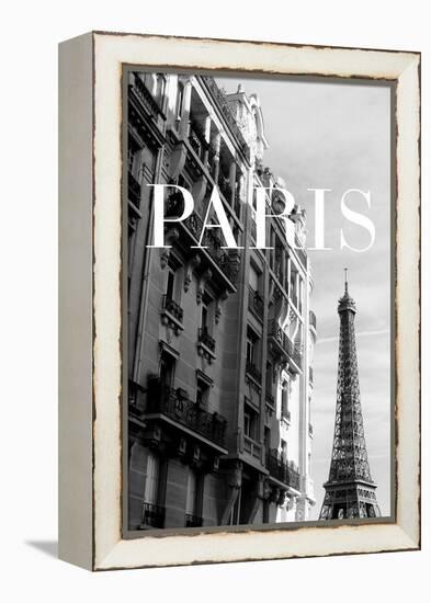 Paris Text 3-Pictufy Studio III-Framed Premier Image Canvas