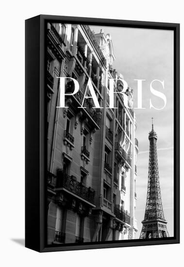 Paris Text 3-Pictufy Studio III-Framed Premier Image Canvas