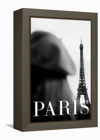 Paris Text 4-Pictufy Studio III-Framed Premier Image Canvas