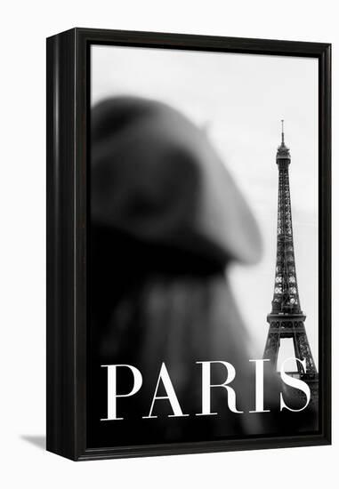 Paris Text 4-Pictufy Studio III-Framed Premier Image Canvas