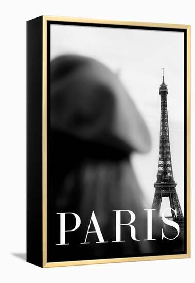 Paris Text 4-Pictufy Studio III-Framed Premier Image Canvas