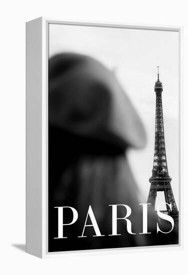 Paris Text 4-Pictufy Studio III-Framed Premier Image Canvas