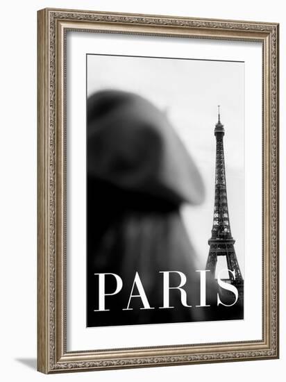 Paris Text 4-Pictufy Studio III-Framed Giclee Print