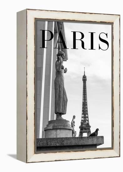 Paris Text 5-Pictufy Studio III-Framed Premier Image Canvas