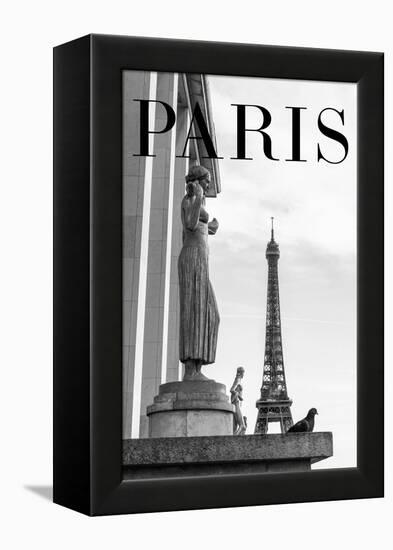 Paris Text 5-Pictufy Studio III-Framed Premier Image Canvas