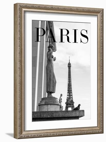 Paris Text 5-Pictufy Studio III-Framed Giclee Print