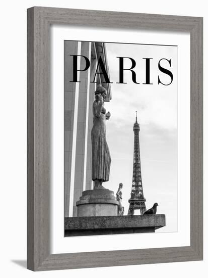 Paris Text 5-Pictufy Studio III-Framed Giclee Print