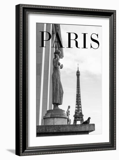 Paris Text 5-Pictufy Studio III-Framed Giclee Print