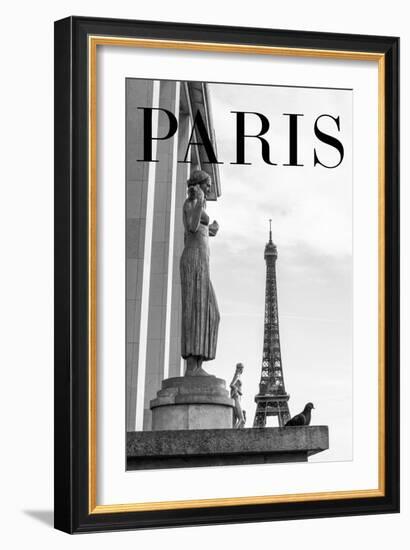 Paris Text 5-Pictufy Studio III-Framed Giclee Print