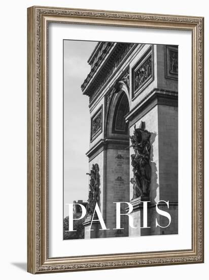 Paris Text 6-Pictufy Studio III-Framed Giclee Print