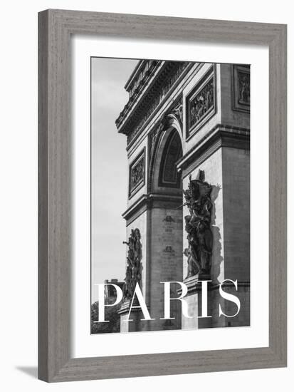 Paris Text 6-Pictufy Studio III-Framed Giclee Print