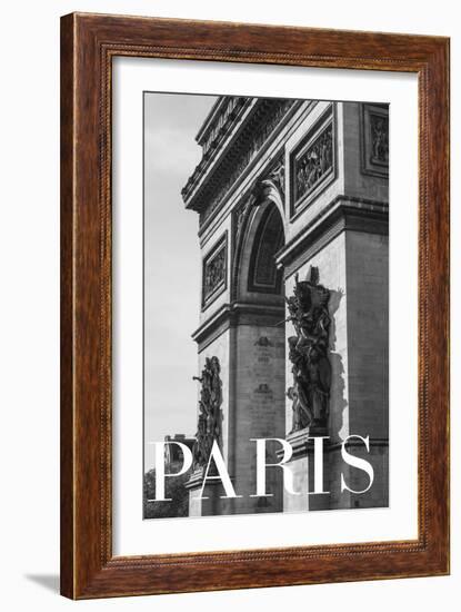 Paris Text 6-Pictufy Studio III-Framed Giclee Print