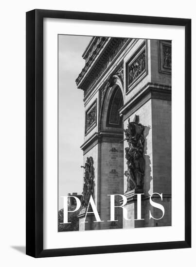 Paris Text 6-Pictufy Studio III-Framed Giclee Print