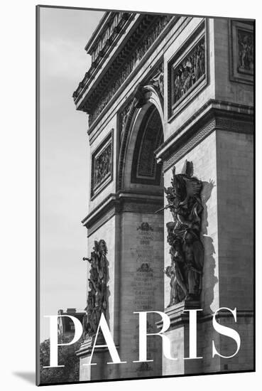 Paris Text 6-Pictufy Studio III-Mounted Giclee Print