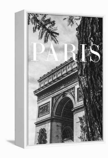 Paris Text 7-Pictufy Studio III-Framed Premier Image Canvas