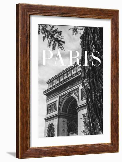 Paris Text 7-Pictufy Studio III-Framed Giclee Print