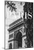 Paris Text 7-Pictufy Studio III-Mounted Giclee Print