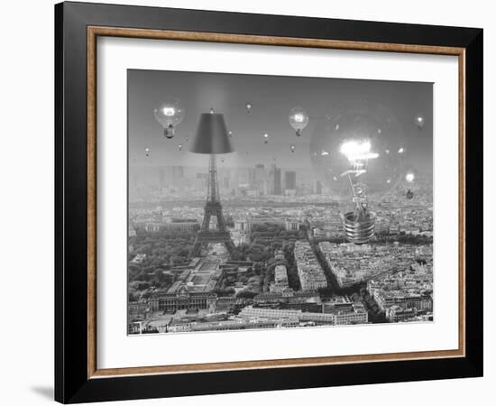 Paris the City of Lights-Thomas Barbey-Framed Giclee Print