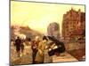 Paris, the Quai St Michel, C.1888-Childe Hassam-Mounted Giclee Print