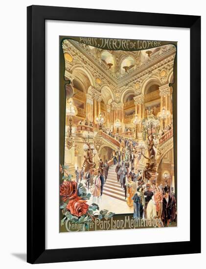 Paris, Theatre de l'Opera-null-Framed Art Print