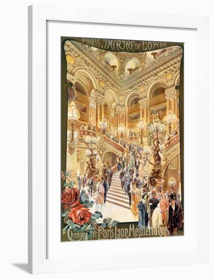 Paris, Theatre de l'Opera-null-Framed Art Print