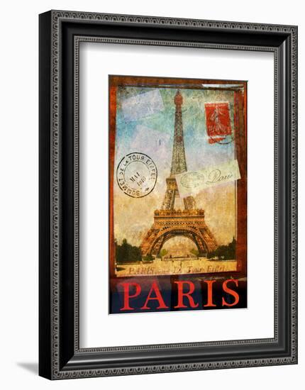 Paris Tour Eiffel Tower, Trocadero-Chris Vest-Framed Art Print