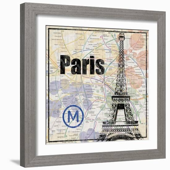 Paris Train-Lauren Gibbons-Framed Art Print