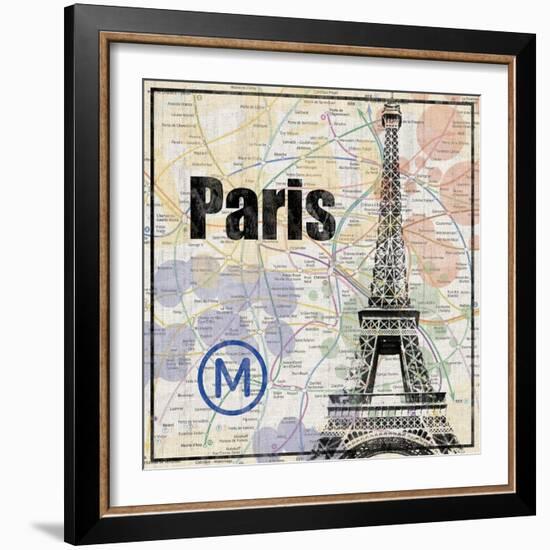 Paris Train-Lauren Gibbons-Framed Art Print