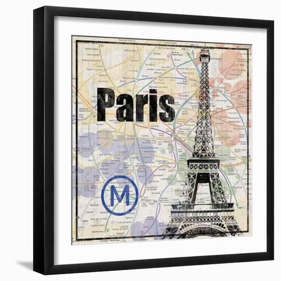 Paris Train-Lauren Gibbons-Framed Art Print