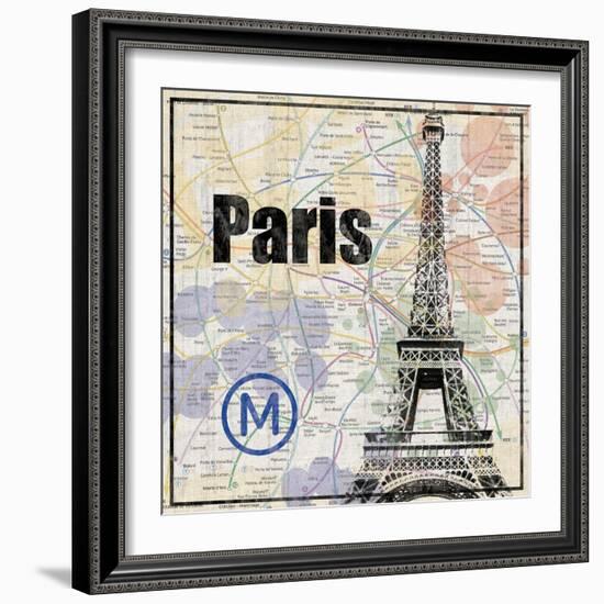 Paris Train-Lauren Gibbons-Framed Art Print