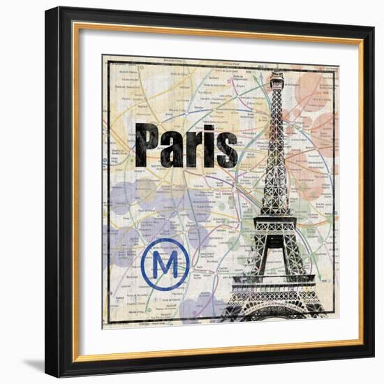 Paris Train-Lauren Gibbons-Framed Art Print