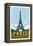 Paris Travel Poster-Michael Jon Watt-Framed Premier Image Canvas