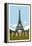 Paris Travel Poster-Michael Jon Watt-Framed Premier Image Canvas