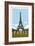 Paris Travel Poster-Michael Jon Watt-Framed Giclee Print