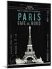 Paris Travel-The Vintage Collection-Mounted Giclee Print