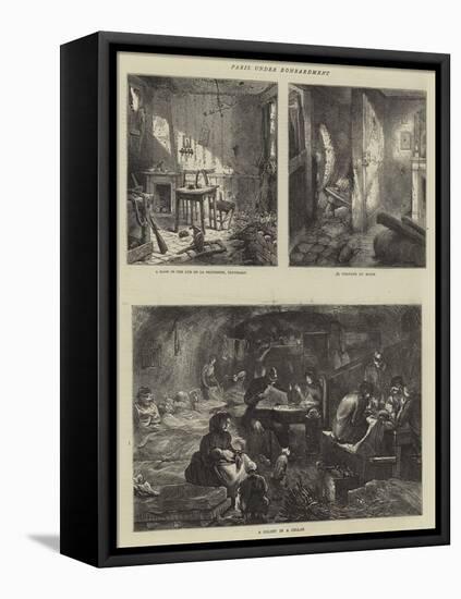 Paris under Bombardment-Edwin Buckman-Framed Premier Image Canvas