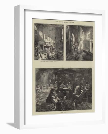 Paris under Bombardment-Edwin Buckman-Framed Giclee Print