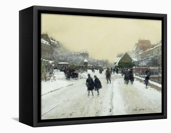 Paris under Snow-Luigi Loir-Framed Premier Image Canvas