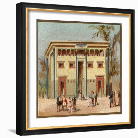 Paris Universal Exhibition of 1889 : Egyptian House-French School-Framed Giclee Print