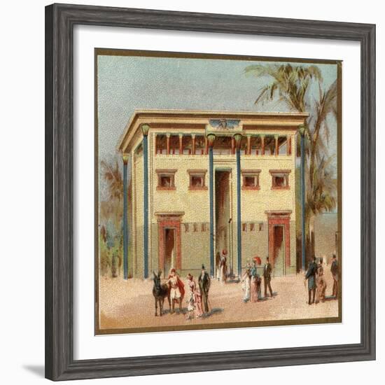 Paris Universal Exhibition of 1889 : Egyptian House-French School-Framed Giclee Print